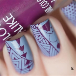 66 Purple Plum, Stamping Neglelak, Colour Alike (u)